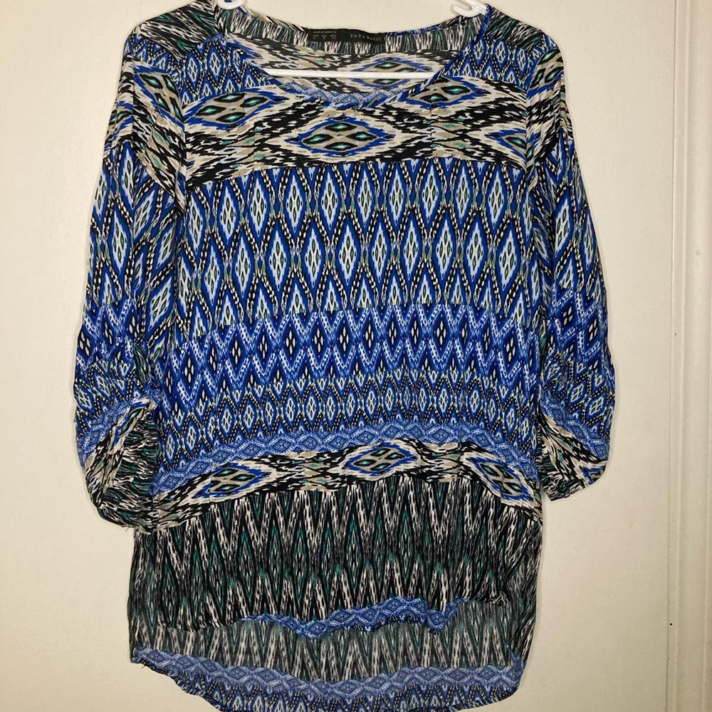 ZARA top multicolor SZ Medium